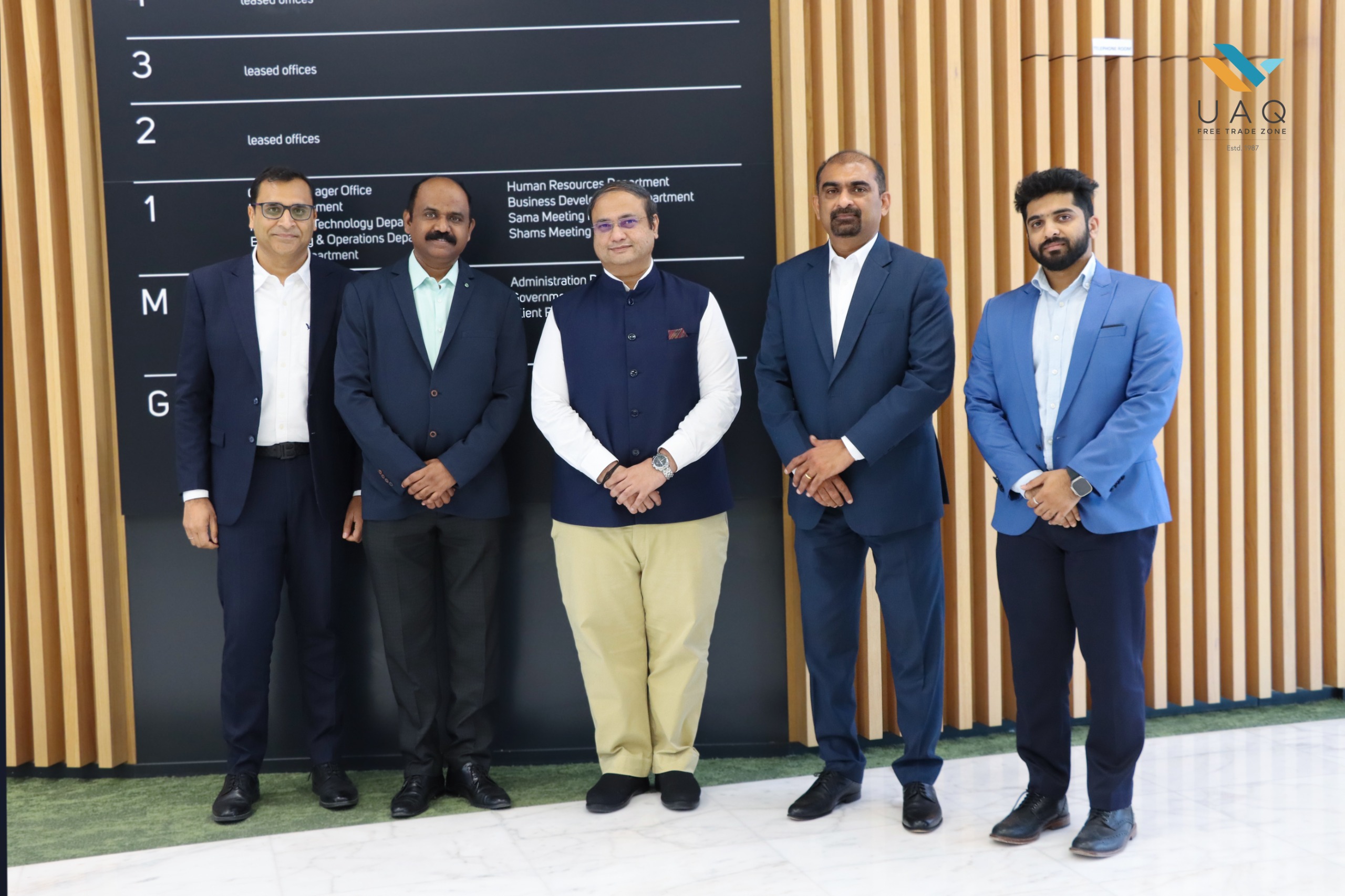 Strengthening UAE–India Ties: Indian Consulate Delegation Visits UAQ FTZ